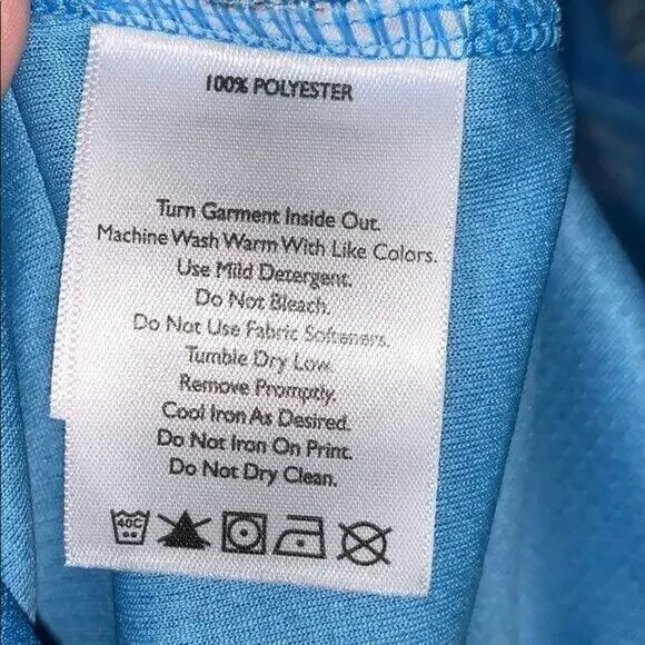 Eddie Bauer Womens T Shirt Traverse Knits Active Athletic Outdoor Blue 2XL - Picture 8 of 8